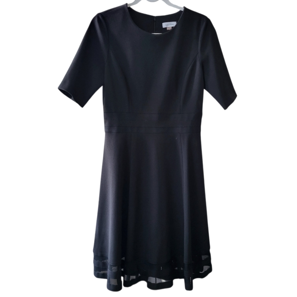 Calvin Klein Elegant Black Dress Size 8